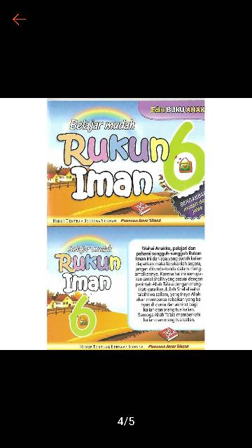 Buku Anak Rukun Islam | Rukun Iman