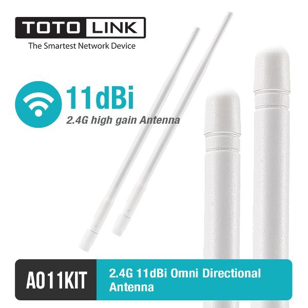 Antenna 11dBi Omni Directional 2.4G - TOTOLINK A011KIT CO1627 CN Comp