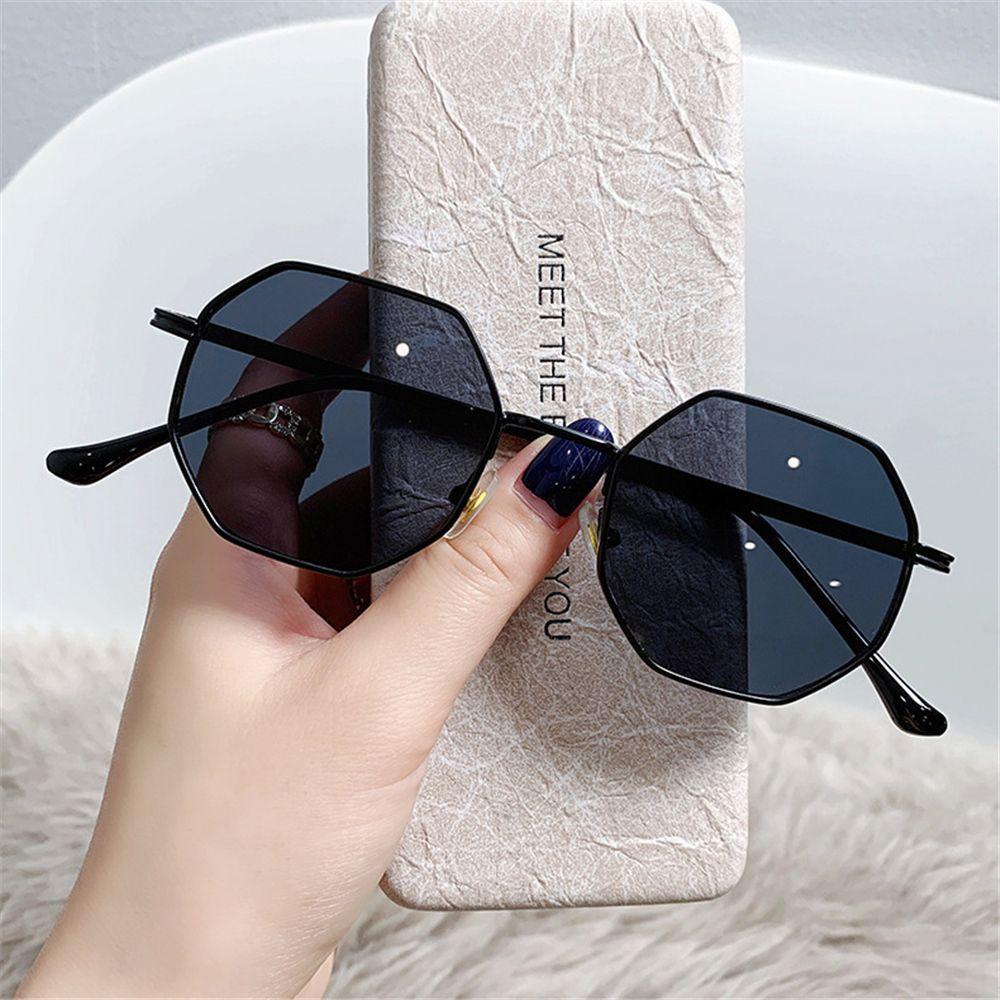 Lily Polygon Sunglasses Vintage Kacamata Matahari Aksesoris Fashion UV400 Protection Sunglasses Untuk Wanita