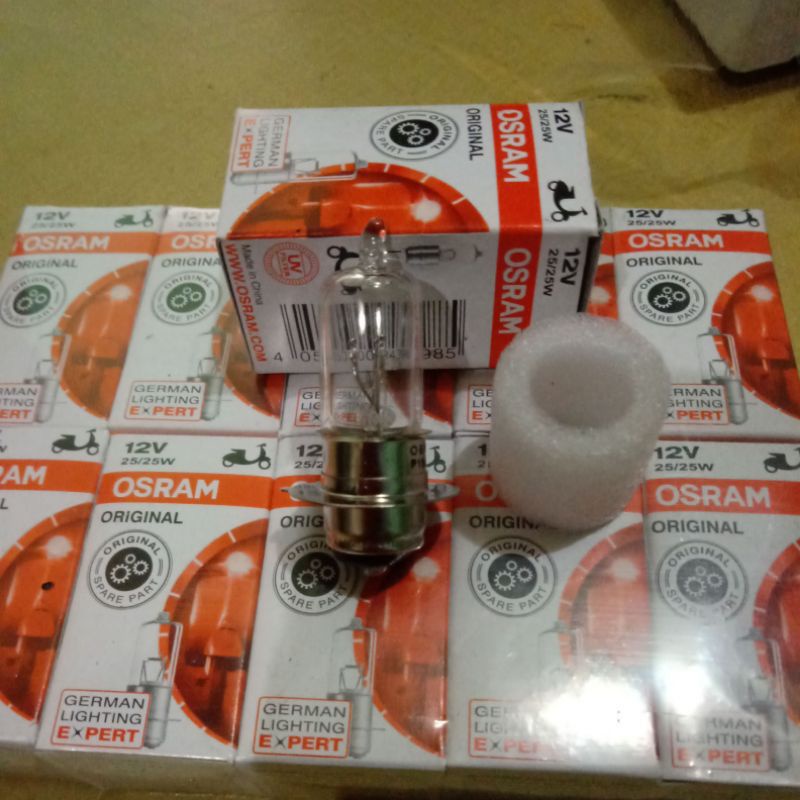 Lampu Bohlam Depan  Halogen Osram Bebek Matic