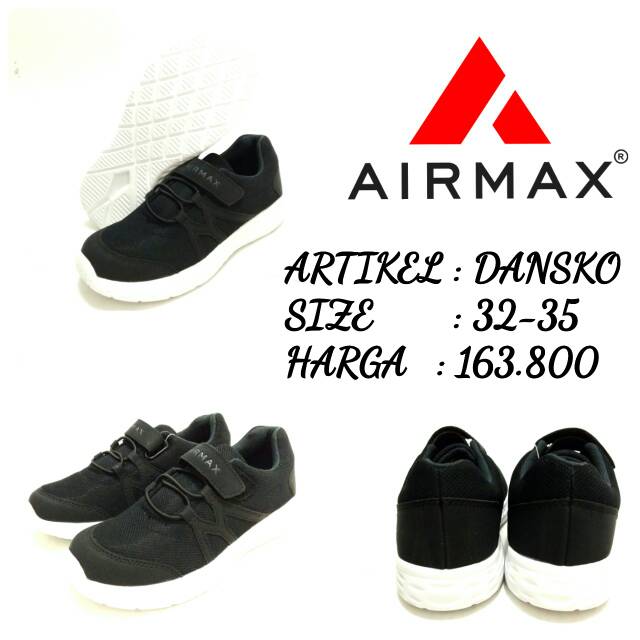 Sepatu anak cowok by AIRMAX &quot;dansko&quot; size 32-35 terbaru
