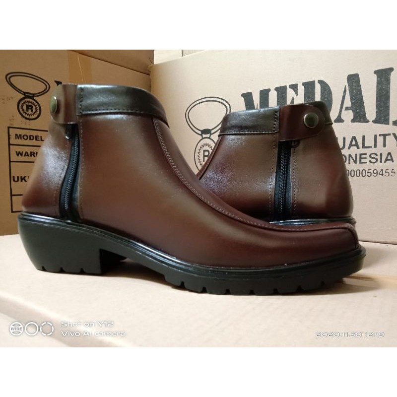 SEPATU KULIT PRIA MEDALI EXPORT QUALITY PDH/POLRI/TNI/SECURITY