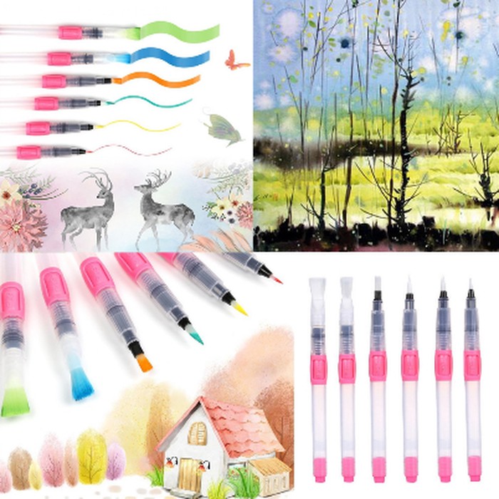Calligraphy Soft Waterbrush Pen (6pcs)