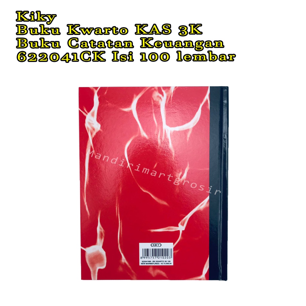 Buku Kwarto KAS 3K *Kiky * Buku Catatan Keuangan * 622041CK 100lembar