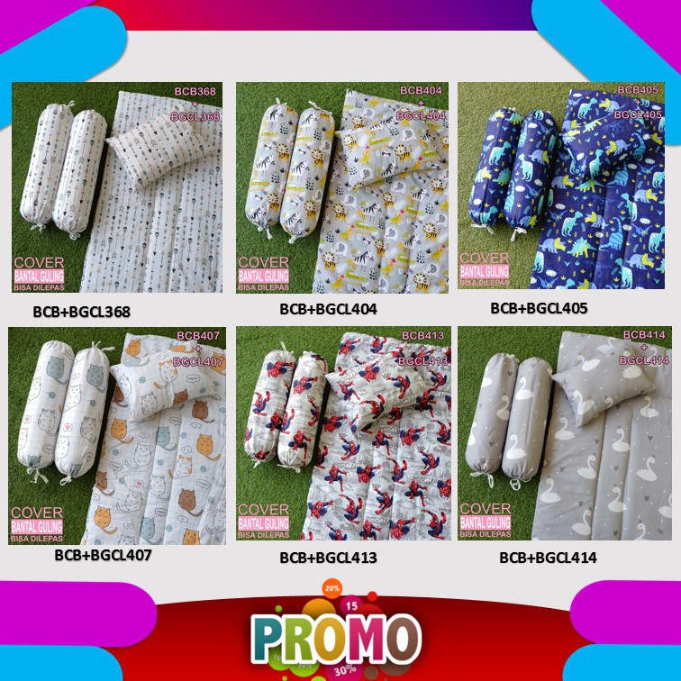 Elha Baby Bedcover Jumbo Set Perlengkapan Baby New Born Motif Karakter Lucu