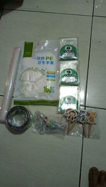 Kantong Permen Desain Kartun Lucu Dengan Perekat, Bahan Plastik, 10x7cm