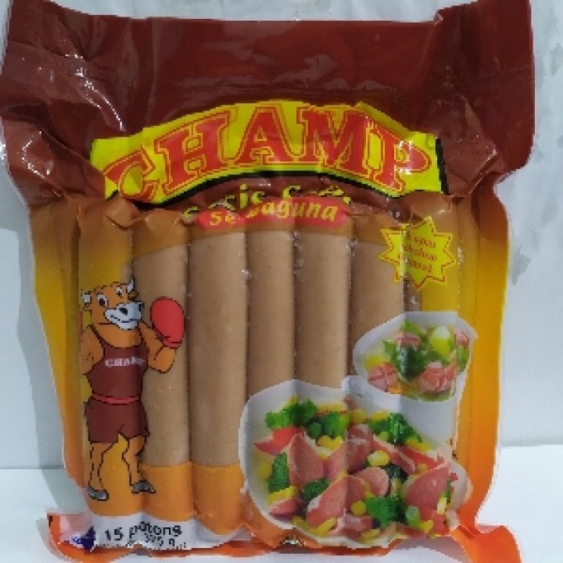 sosis champ 375gr / sosis champ sapi
