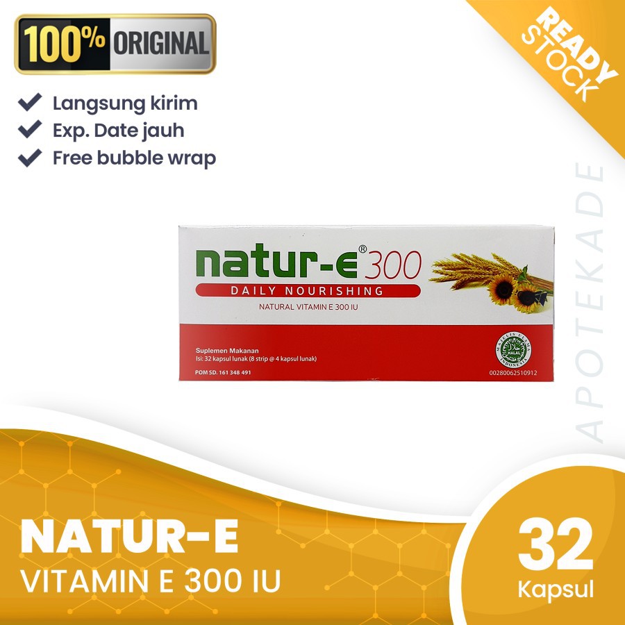 BIG SALE!! Natur-E Daily Nourishing 300 Iu Isi 32 Soft Kapsul