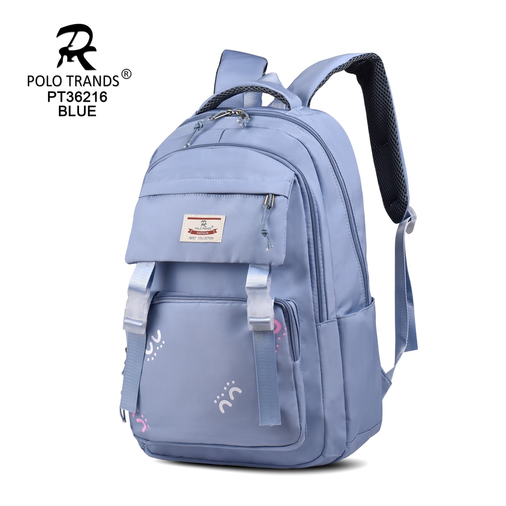 Polo Trands Tas Sekolah & Travelling Anak Gratis Jas Hujan / RainCoat PT 36216-36216 Blue