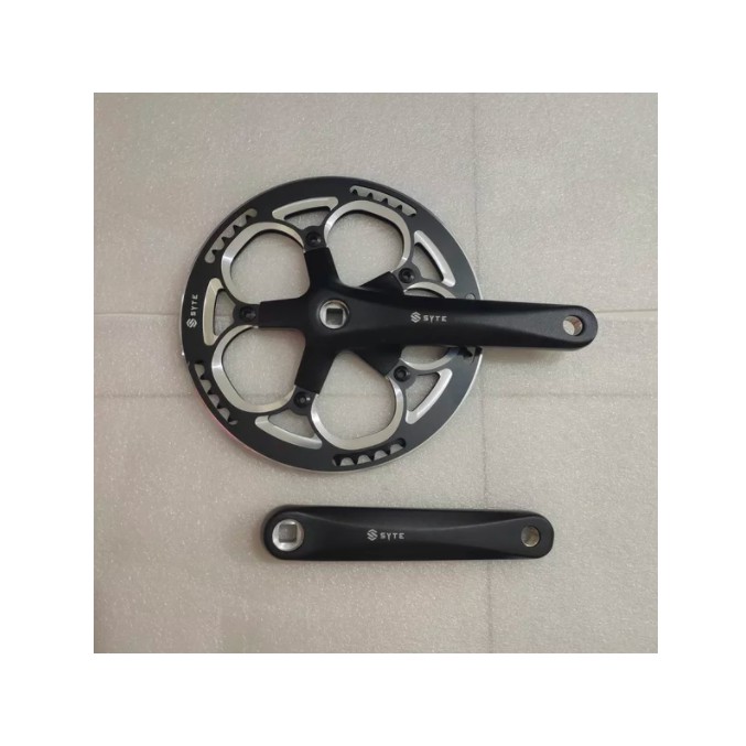 crank sepeda lipat SYTE 53T bb kotak alloy