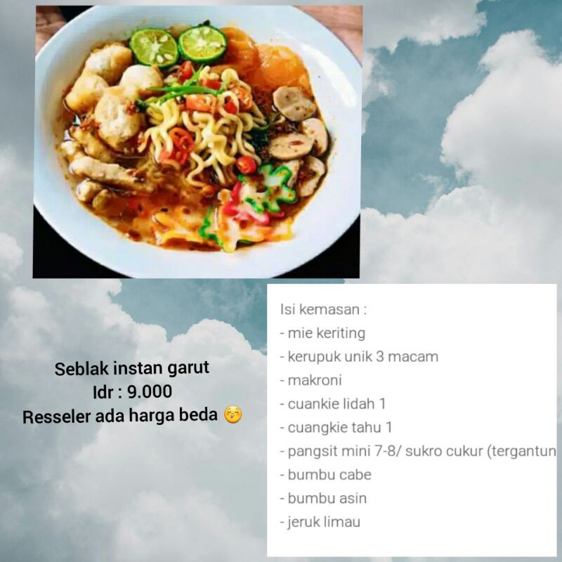 

seblak instan khas garaut