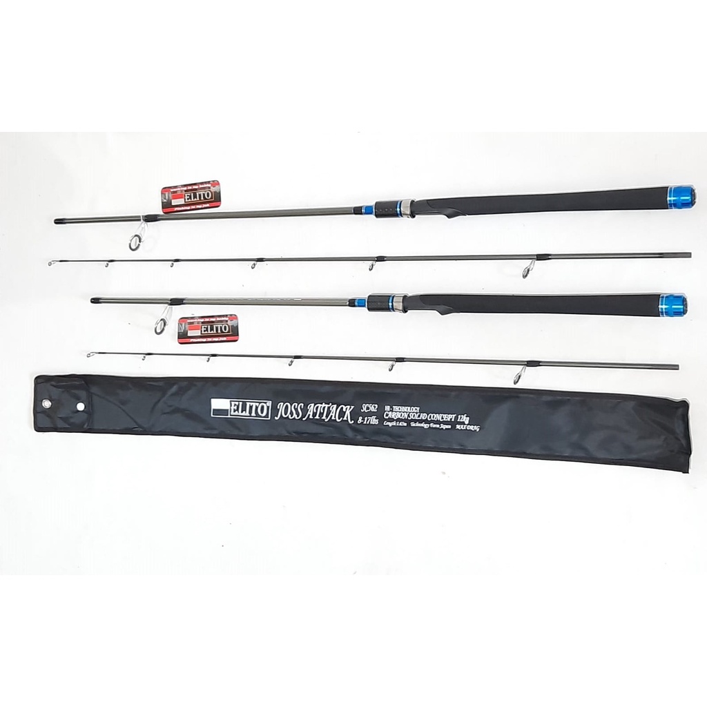 Joran Pancing Carbon ELITO JOSS ATTACK 165-180 kekuatan 20LBS