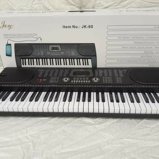 KEYBOARD PIANO ORGAN JOY JK 60 - JK60 UNTUK PEMULA  100% ORIGINAL