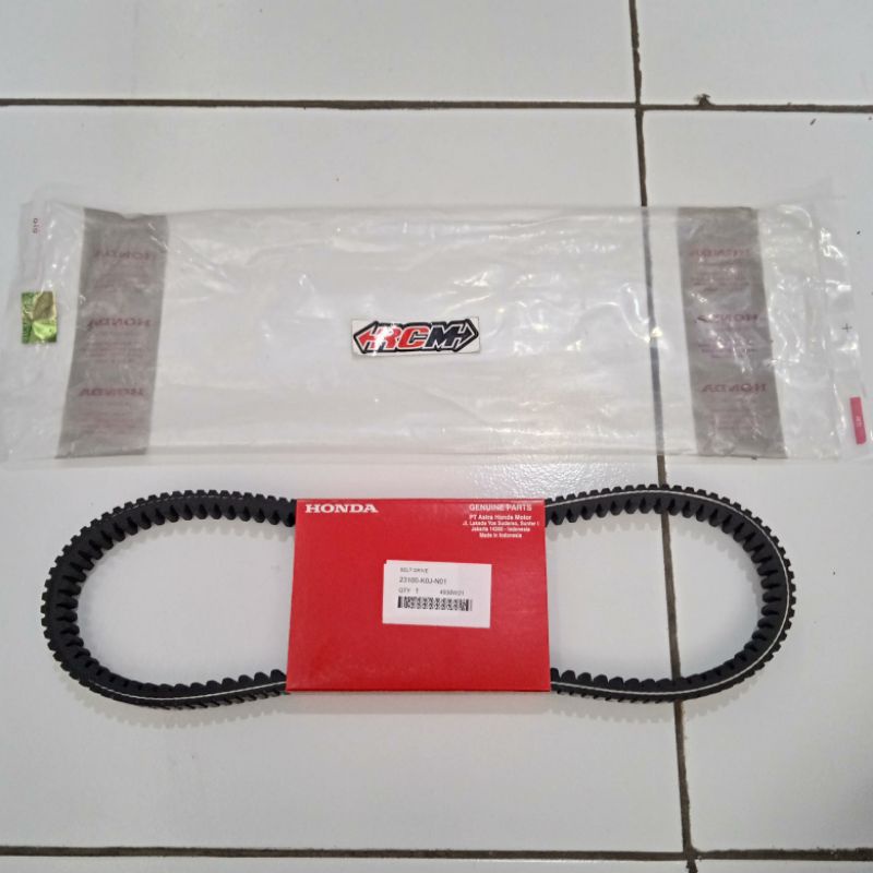 V BELT VAN BELT TALI KIPAS ONLY TANPA ROLLER HONDA GENIO ORI AHM 23100-K0J-N01