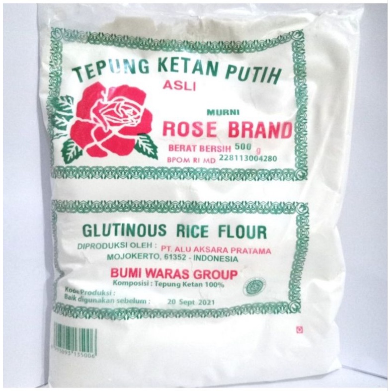 

Tepung Ketan Putih Rose Brand 500gr/tepung ketan putih