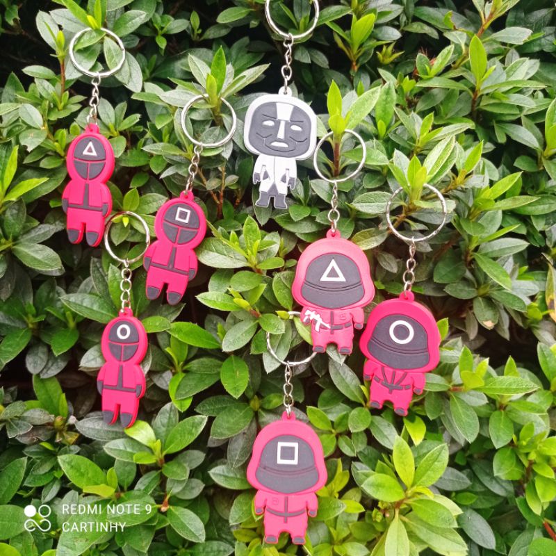 gelang squid game per gros isi 144 gantungan kunci keychain