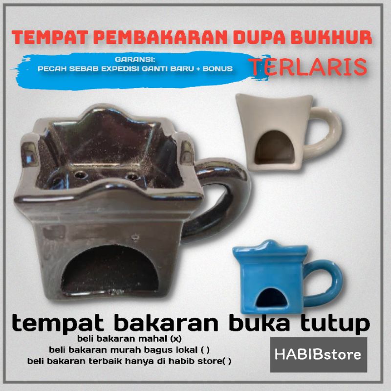 HABIBstore ⭐⭐⭐⭐⭐      bisa bayar di tempat prapen keramik tempat bakaran dupa gaharu bakhur bukhoor by al-Attas