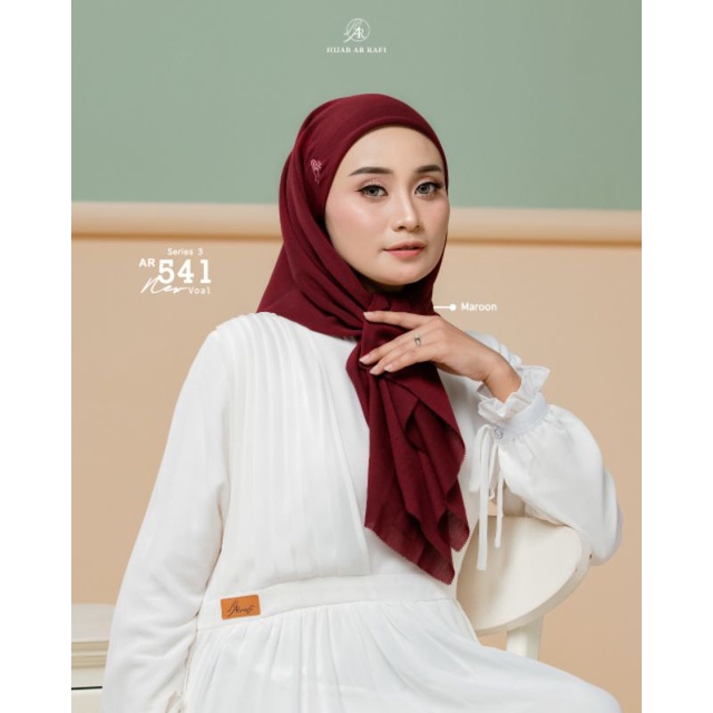 ARRAFI HIJAB JILBAB KERUDUNG PERSEGI EMPAT AR 541 NEW ORIGINAL TERBARU