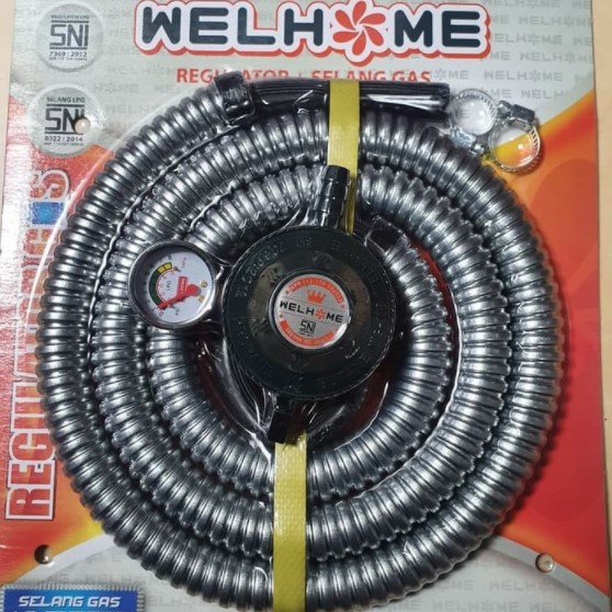 Paket Selang dan Regulator Gas Welhome WG 118S / 138S Berkualitas SNI