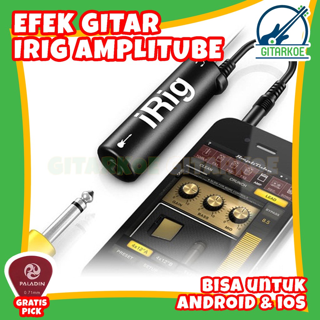 iRig Gitar AmpliTube Interface Guitar iOS iPhone iPad