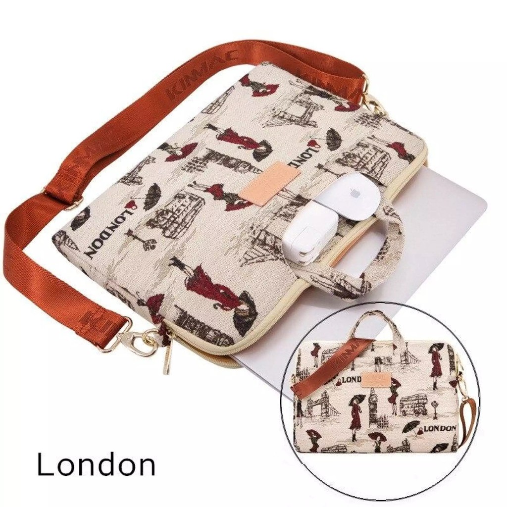 Tas Laptop Macbook KINMAC Longstrap Shockproof Size 14 15 inch CL