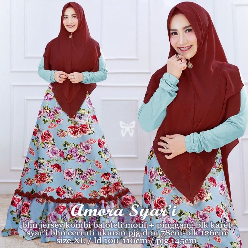 Baju Gamis Muslim Terbaru 2020 2021 model Baju Pesta Wanita kekinian Bahan Corneli gaun Muslimah