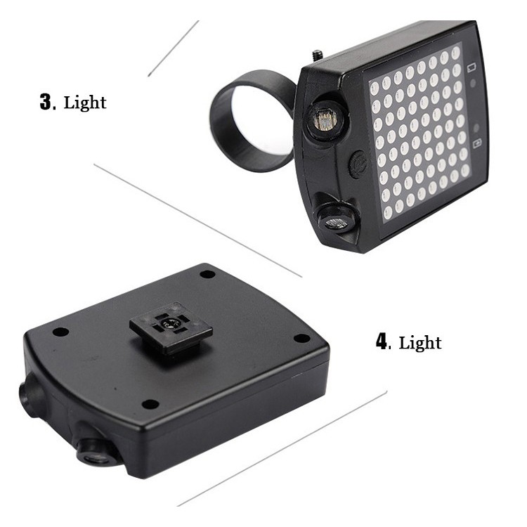 Lampu Belakang Sepeda 64 LED dengan Remote Control RECHARGEABLE USB-LAMPU CHARGE USB-LAMPU LED