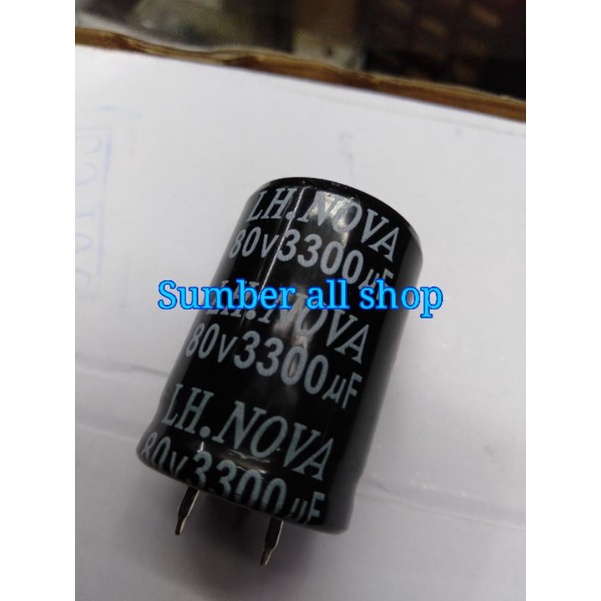 elco 3300uf 80v LH NOVA kaki paku