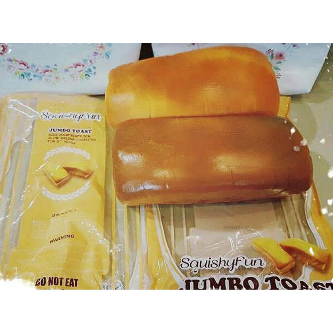 Gaya Jumbo Toast By Squishy Fun (Replika Cutie Creative Soft Loaf) Gilaa