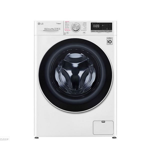 Mesin cuci LG FV1409S4W Front Loading 9kg Inverter AI DD dengan WiFi