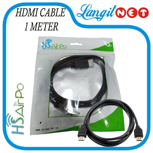 HS AIRPO HDMI CABLE 1 METER 4K HS HDC 1M