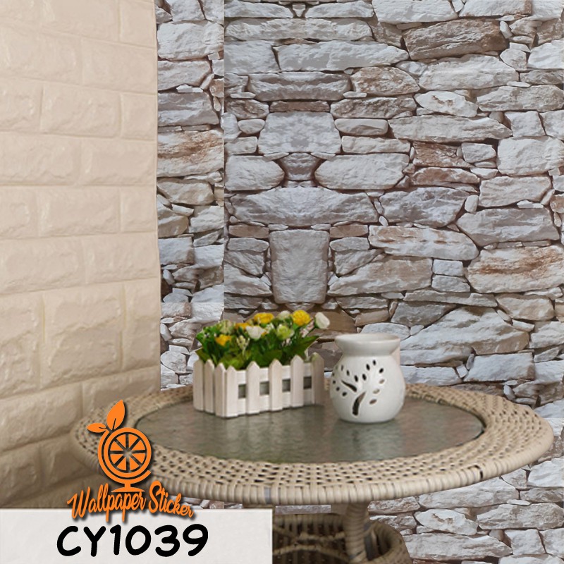 Wallpaper Dinding 3D Motif Elegan Wallpaper Wallpaper Dinding Ruang Tamu Wallpaper Stiker Rumah Motif Aesthetic 45CMX10M-CY1039