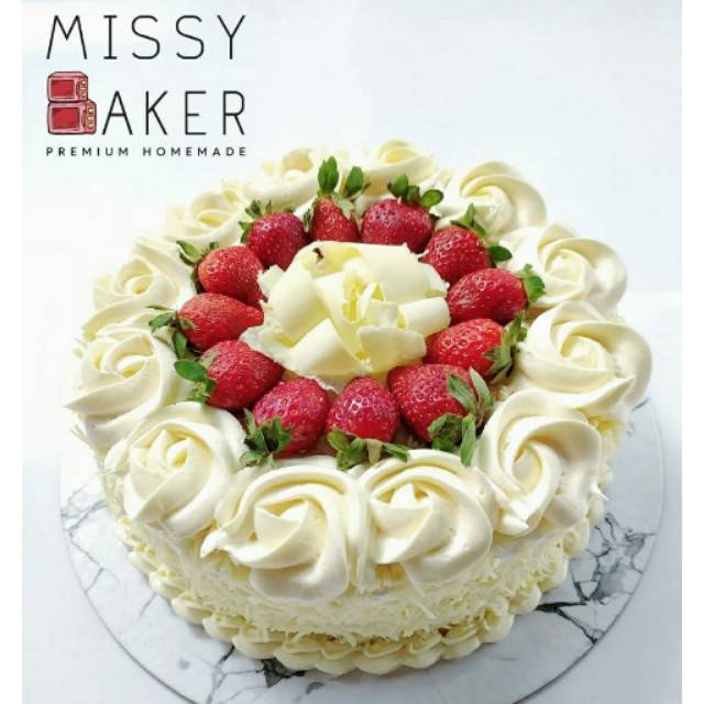 Vanilla Cheese Brownie 20cm 25cm Birthday Cake Kue Ulang Tahun Shopee Indonesia