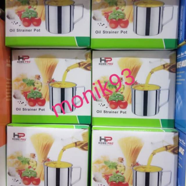Oil pot/tempat saringan minyak home pro 12cm