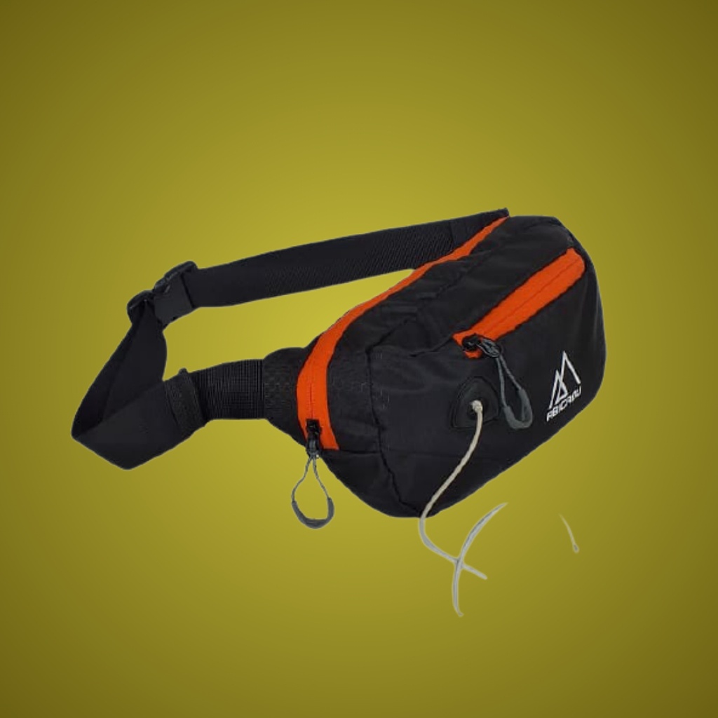 Daily Waistbag Kasual / Tas Selempang Kasual Pria Light Orange | ABIGADU