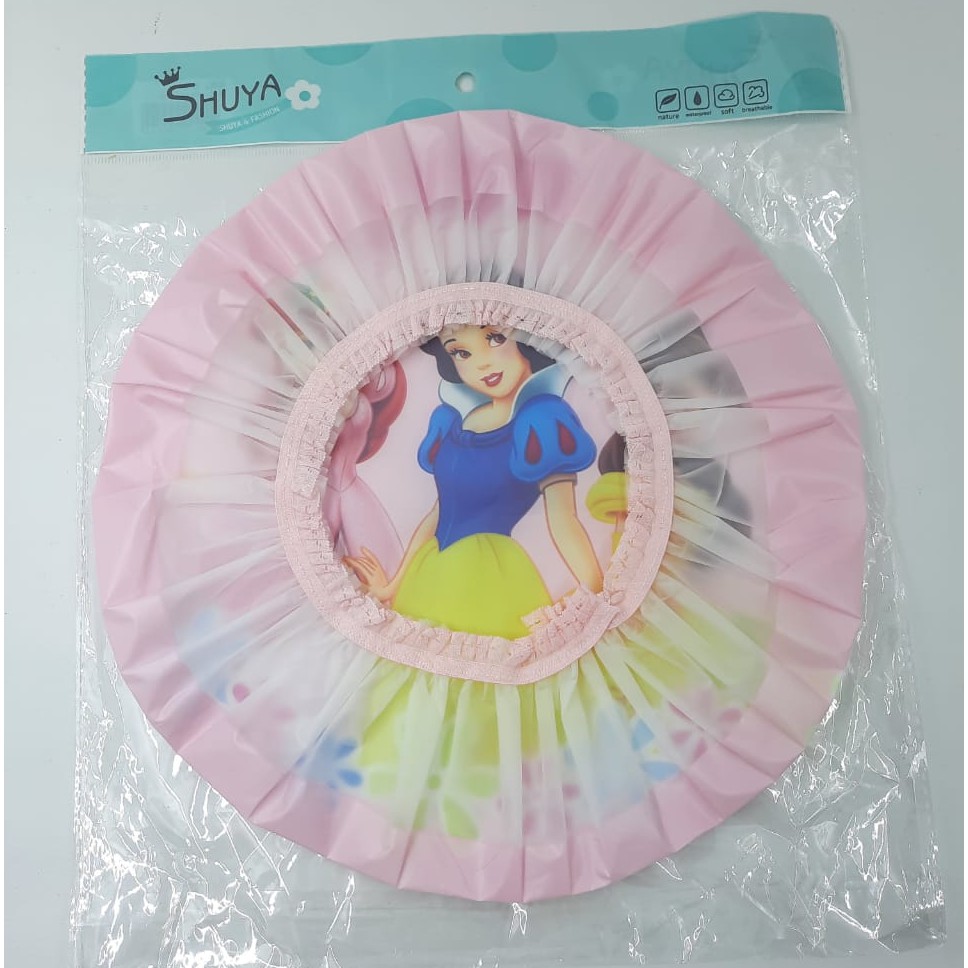 Shower Cup Karakter WaterProof / TRAVELMATE SHOWER CuP / penutup kepala - penutup rambut