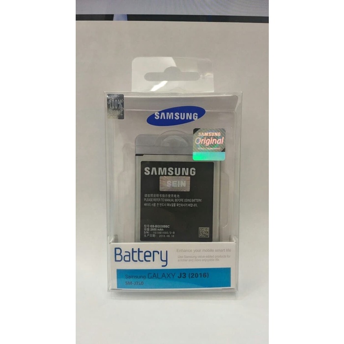 Baterai Handphone Samsung Galaxy J3 2016 J310 Original 100% Batre Battery Batere Batrei Batrai Battre Hp J 3 J 310 SEIN