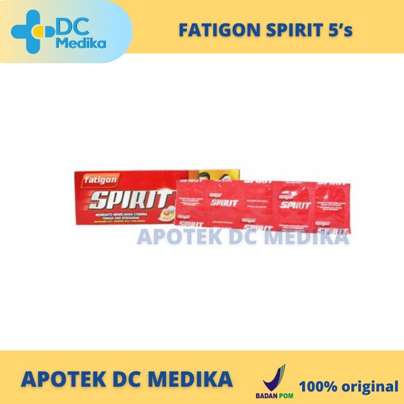 Fatigon spirit tablet 5’s / Vitamin daya tahan tubuh / vitamin stamina / obat imun