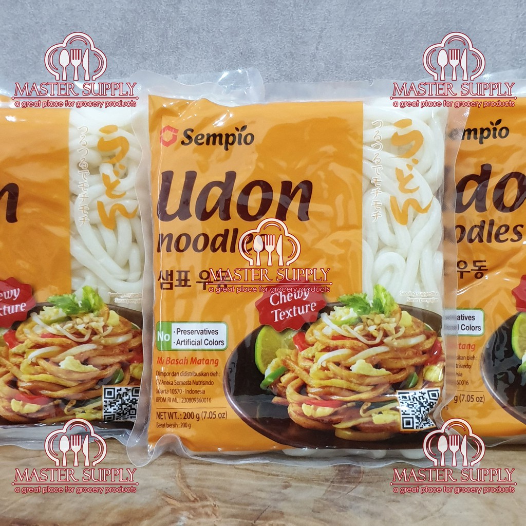 

UDON NOODLES SEMPIO 200 GR / MIE UDON KOREA / MI UDON FRESH