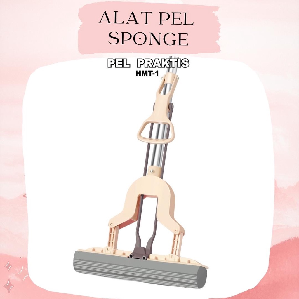 Alat Pel Lantai Spons Cleaning Mop Alat Pel Set Peras Karet Pembersih Lantai