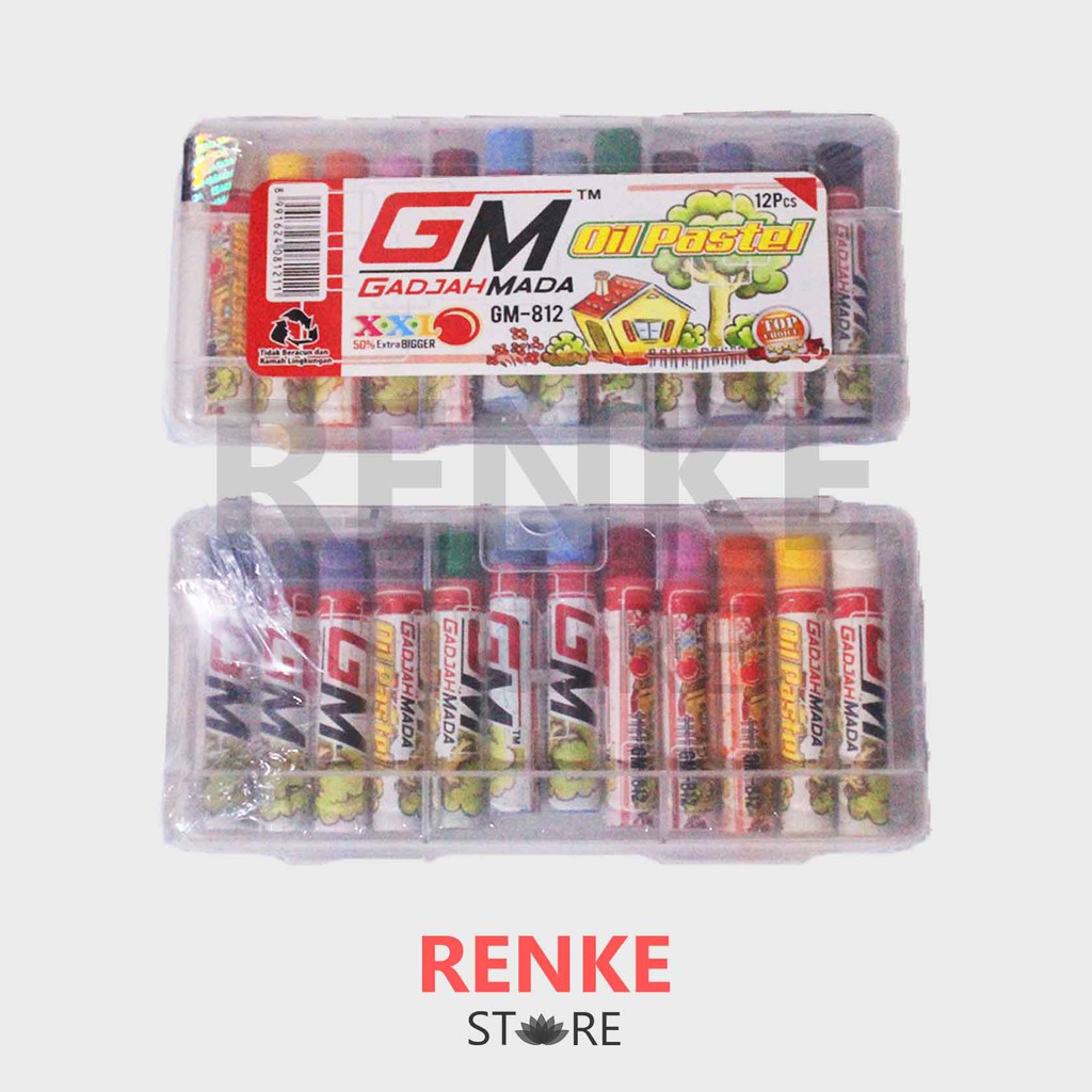 

Crayon GM 12 Warna - Oil Pastels / Krayon Lengkap