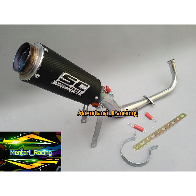 KNALPOT RACING SC PROJECT KARBON MATIC MIO SPORTY/MIO SMILE/SOUL KARBU/MIO J/M3/SOUL GT/MIO GT//XRID