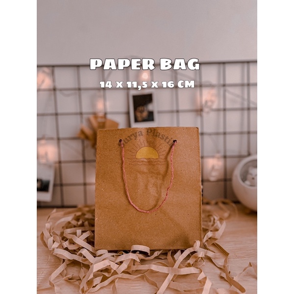 

Paper Bag / Tas Kertas Polos Warna Coklat Ukuran 14 x 11,5 x 16 CM (Toples)