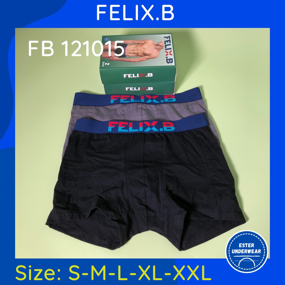 Celana Boxer Pria Felix.B FB 121015 ISI-2 PCS