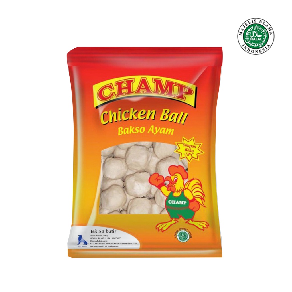 Champ Chick Meatball 500gr, Frozen, Halal