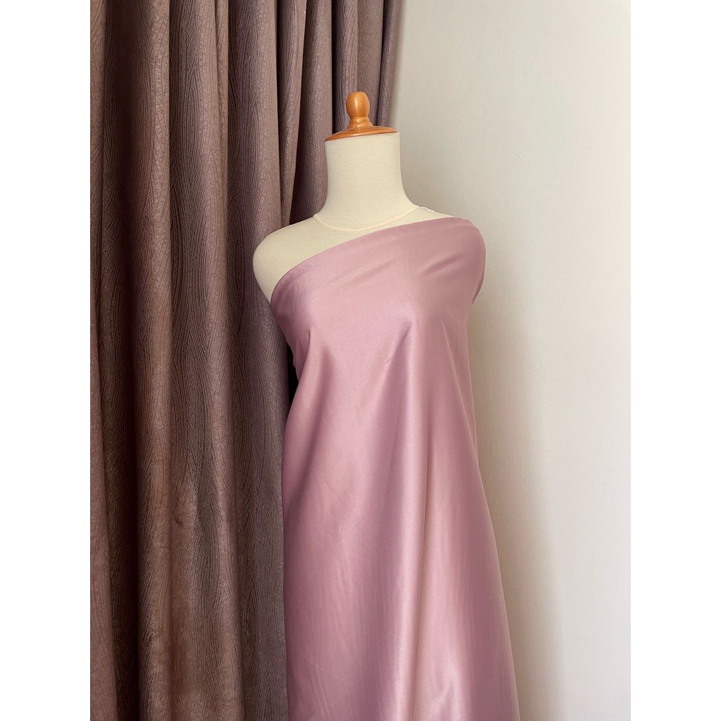 Bahan Kain Satin Velvet Premium Background Backdrop Foto Dress Meteran Murah Warna Pink Rosegold