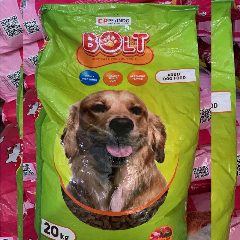 Bolt Dog Food 1kg Repack Makanan Anjing Rasa Lamb