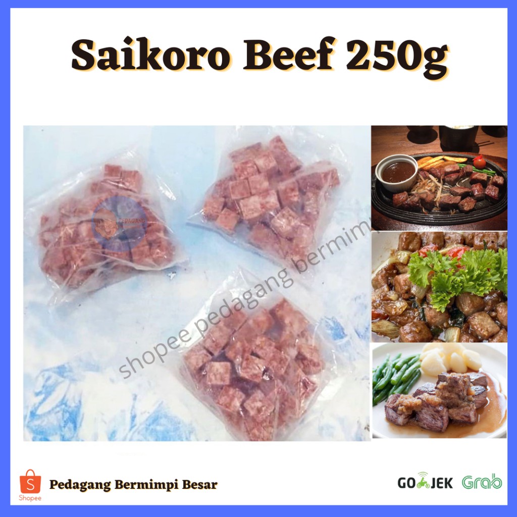 

Daging Saikoro 250g/Saikoro Beef 250gr/US Beef/Daging Saikoro US