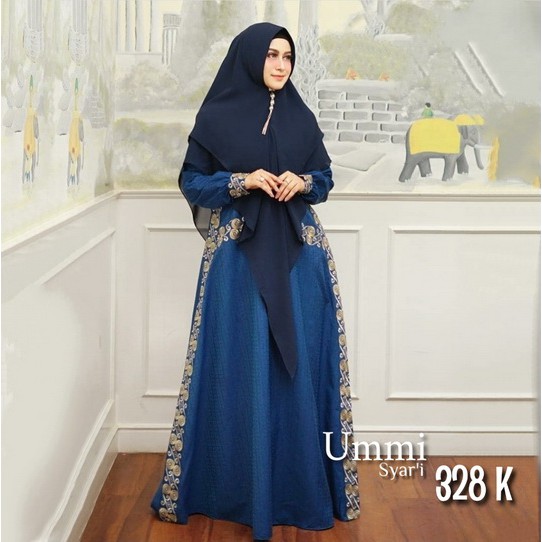 UMMI 328 K set gamis syari by UMMI SYARI