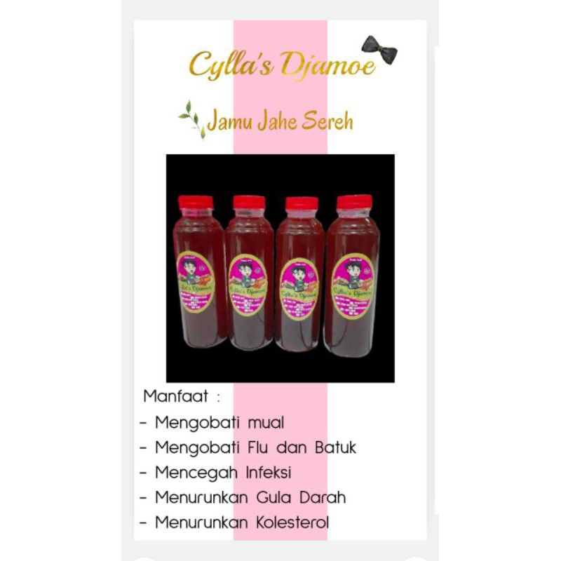 

Jamu Jahe Sereh / Jahe Sereh / Jamu Jahe tradisional homemade 250 ml Cylla's Djamoe